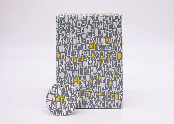 #Happy Birthday Typographic Recyclable Wrapping Paper & Tags