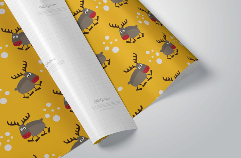 Reindeer & Robins Recyclable Wrapping Paper & Tags