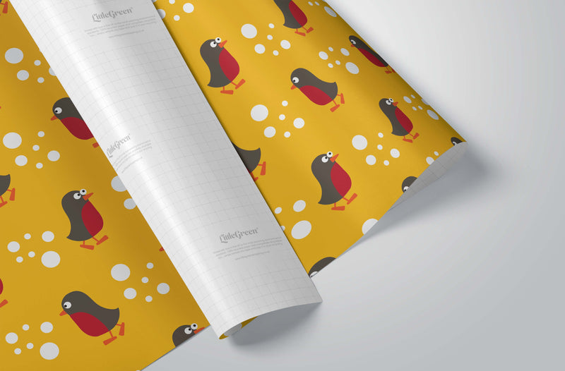 Reindeer & Robins Recyclable Wrapping Paper & Tags